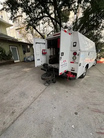 Magnet Plumbing service vehicle on-site for Slab Leak Repair in Coral Ridge Isles